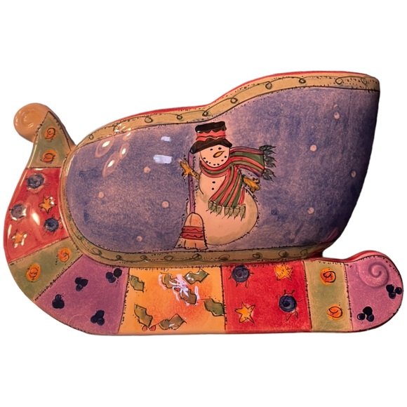 The Sweet Shop Christmas Sleigh By Sanyo Design By Sue Zipkin 8" x 4 3/4" x 5" - Picture 2 of 6